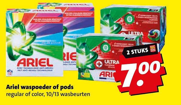 Ariel waspoeder of pods