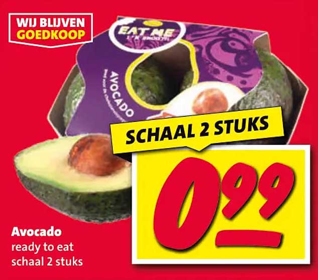 Avocado ready to eat schaal 2 stuks