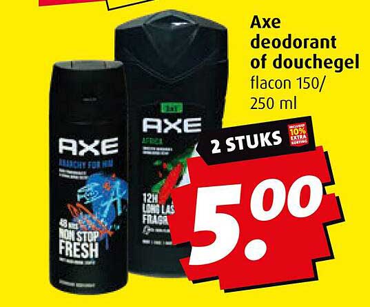 Axe deodorant of douchegel flacon 150/250 ml