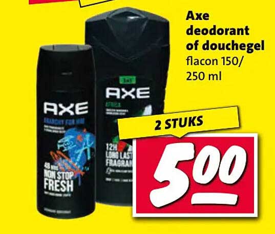 Axe deodorant of douchegel flacon 150/250 ml