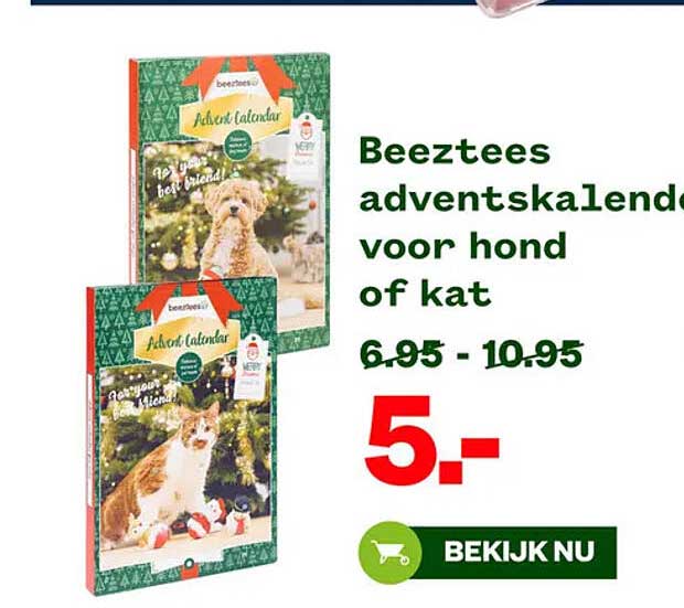 Beeztees adventskalender voor hond of kat