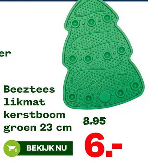Beeztees likmat kerstboom groen 23 cm