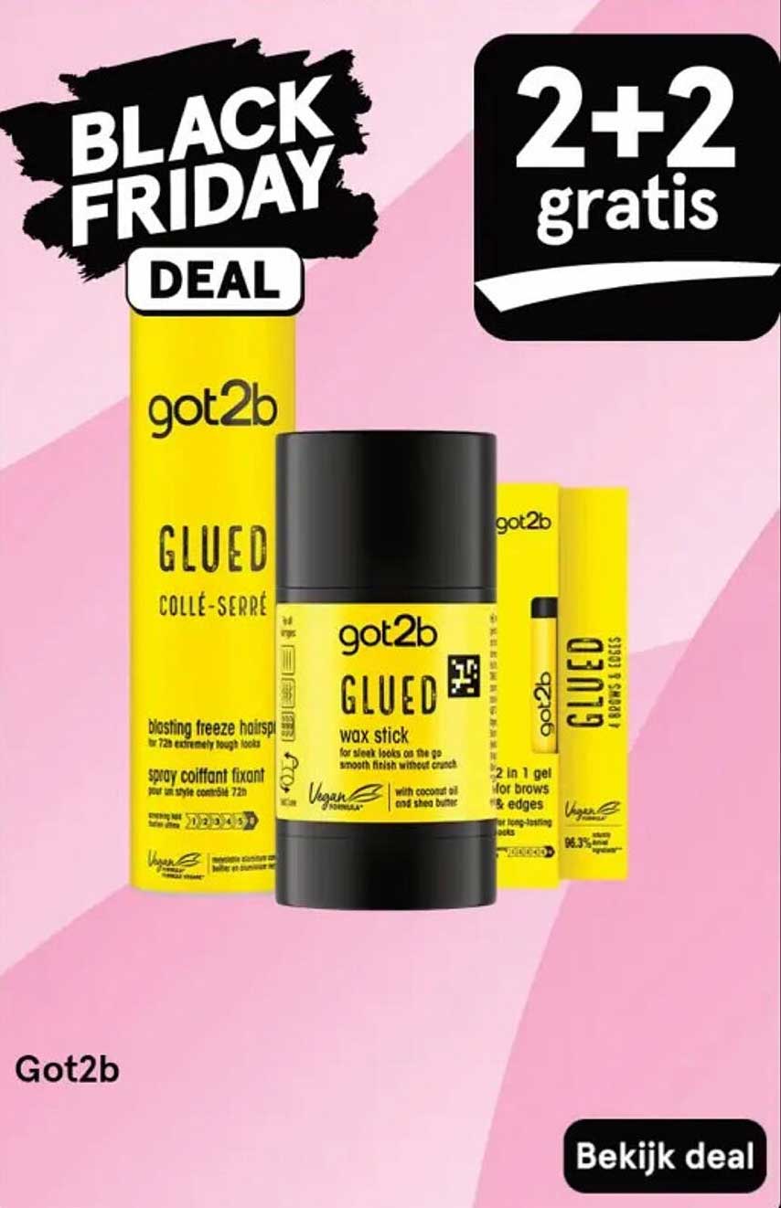 Black Friday Deal: 2+2 gratis op Got2b producten