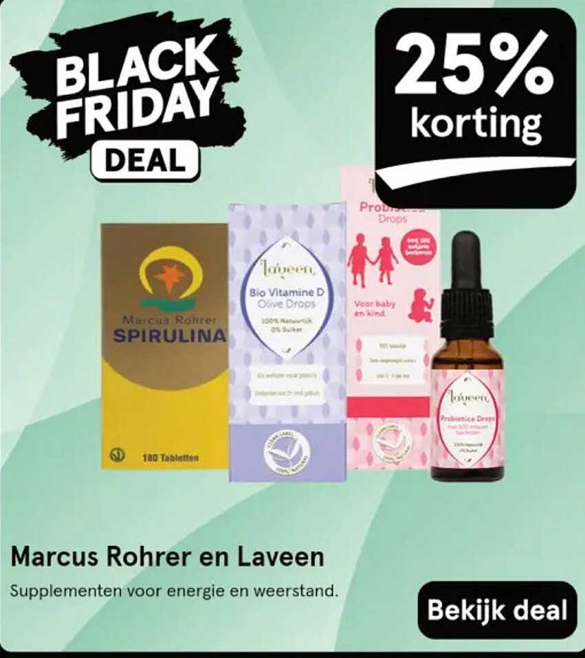 Black Friday Deal - 25% korting op Marcus Rohrer en Laveen