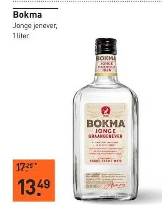 Bokma Jonge jenever, 1 liter