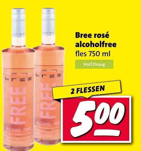Bree rosé alcoholfree fles 750 ml