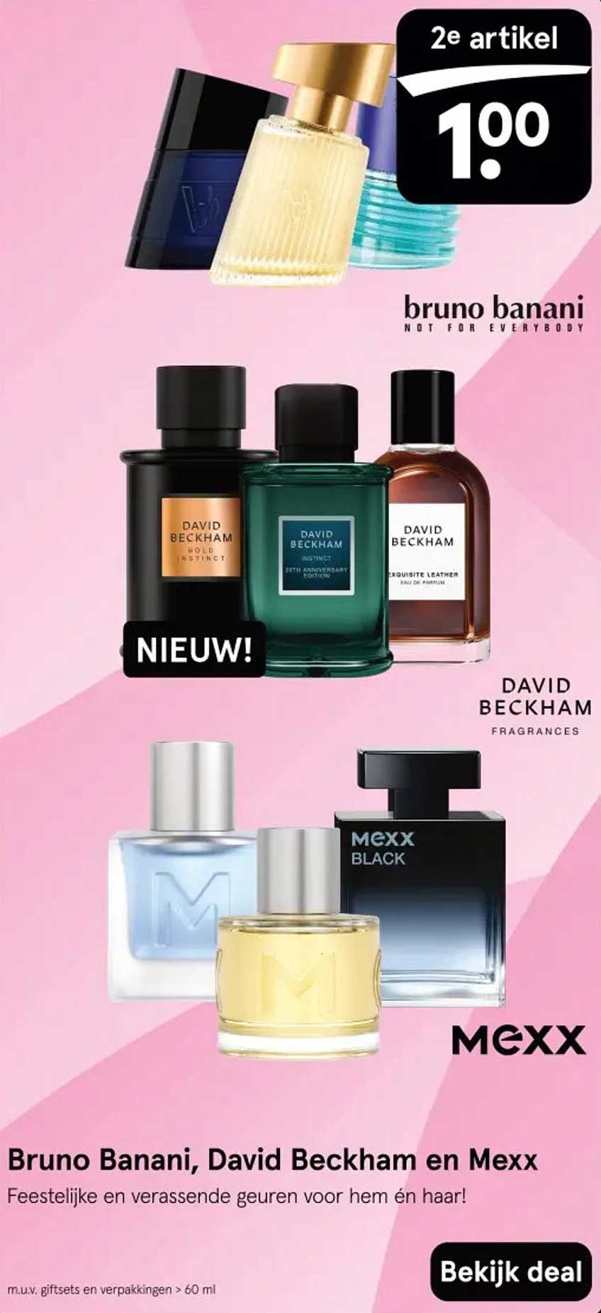 Bruno Banani, David Beckham en Mexx