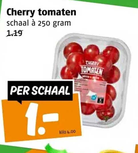 Cherry tomaten schaal à 250 gram