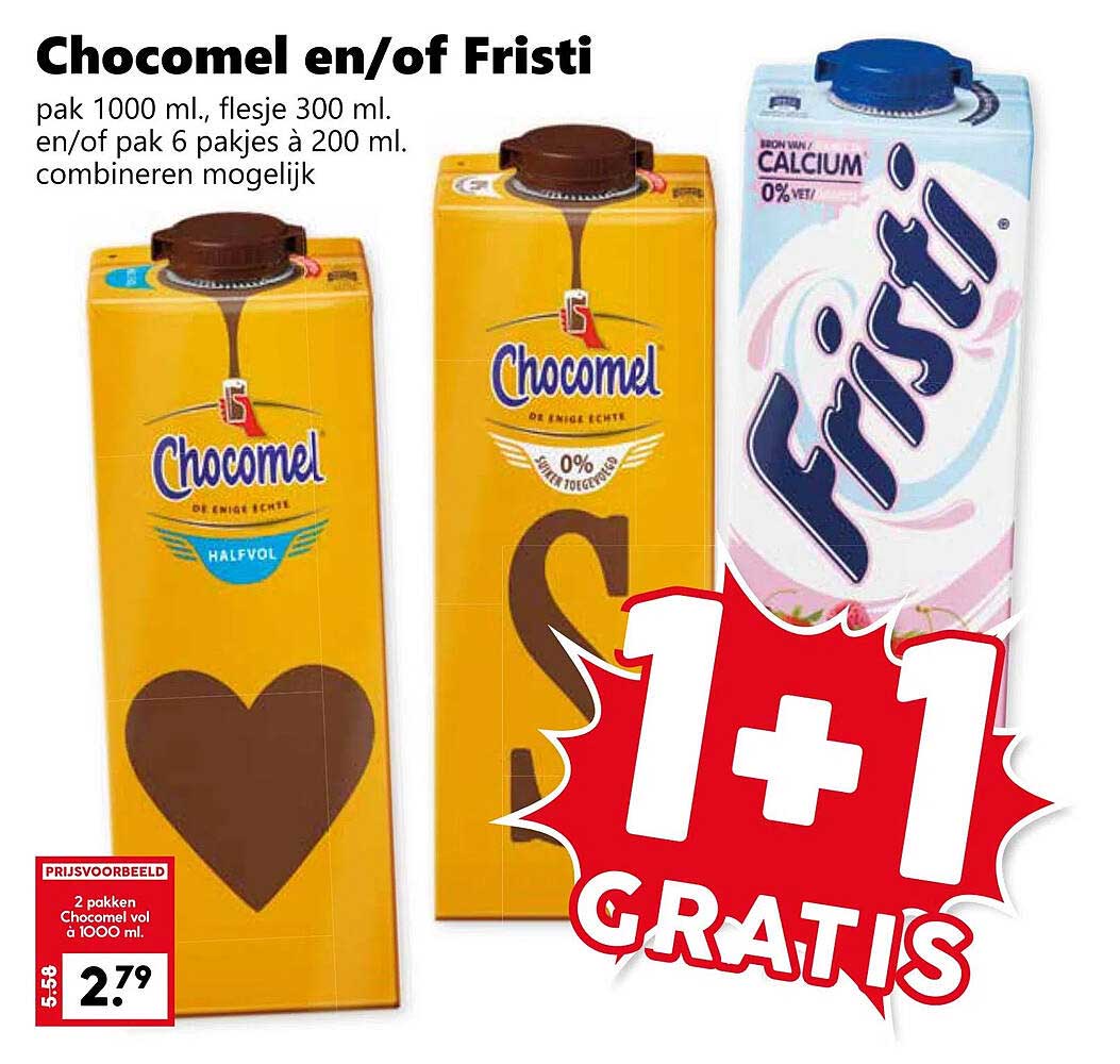Chocomel en/of Fristi