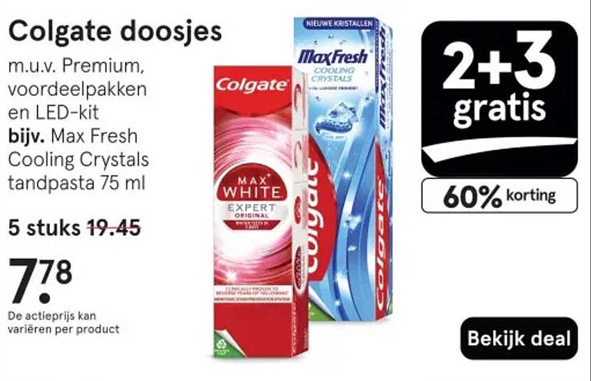 Colgate doosjes