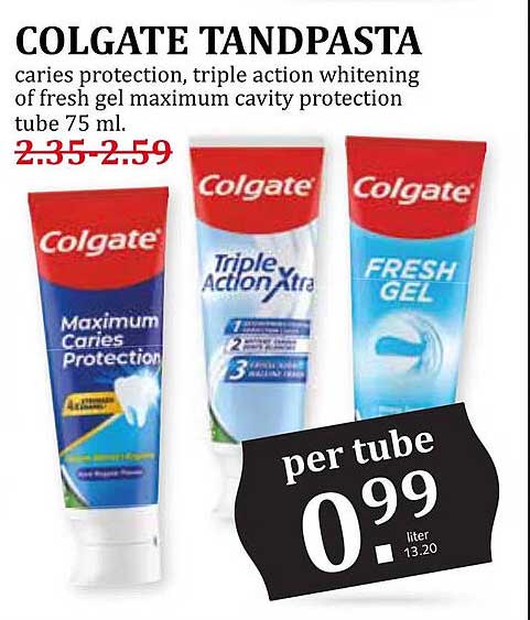 COLGATE TANDPASTA