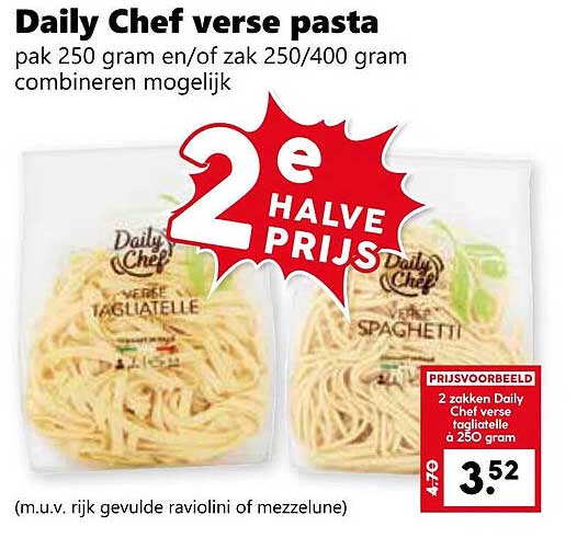 Daily Chef verse pasta