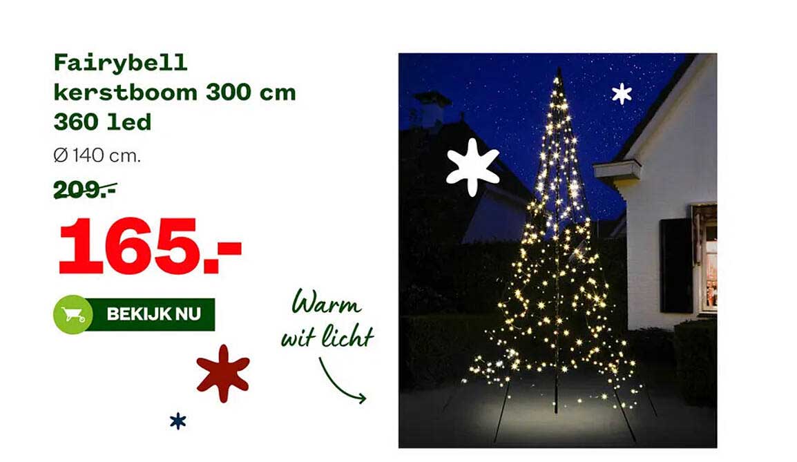 Fairybell kerstboom 300 cm 360 led
