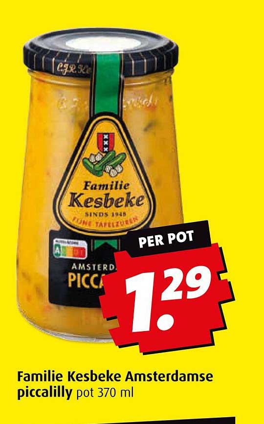 Familie Kesbeke Amsterdamse piccalilly pot 370 ml
