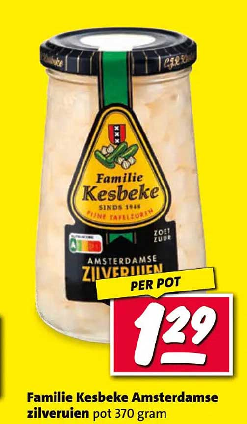 Familie Kesbeke Amsterdamse zilveruien pot 370 gram