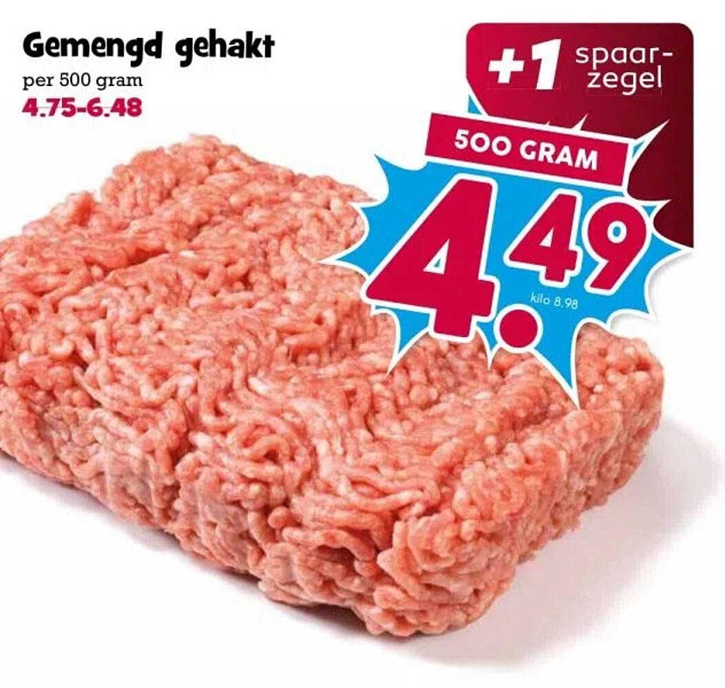 Gemengd gehakt per 500 gram