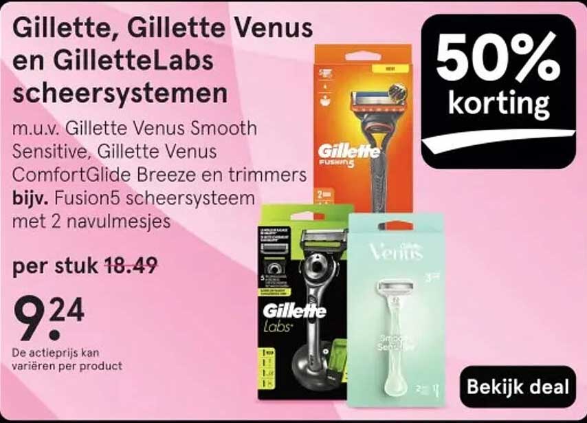 Gillette, Gillette Venus en GilletteLabs scheersystemen