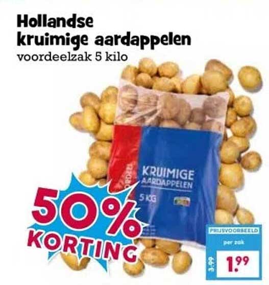 Hollandse kruimige aardappelen voordeelzak 5 kilo