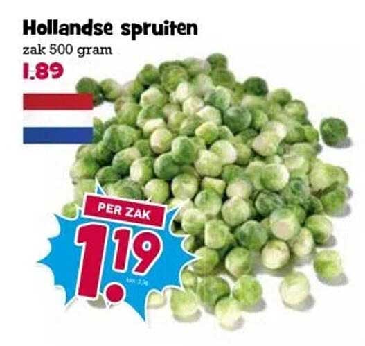 Hollandse spruiten zak 500 gram