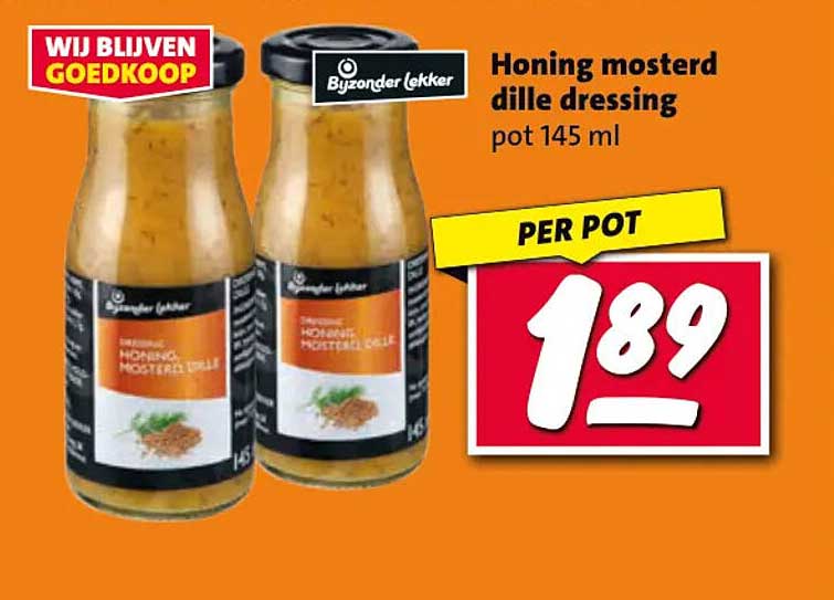Honing mosterd dille dressing