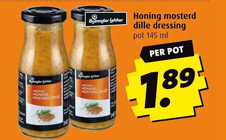 Honing mosterd dille dressing