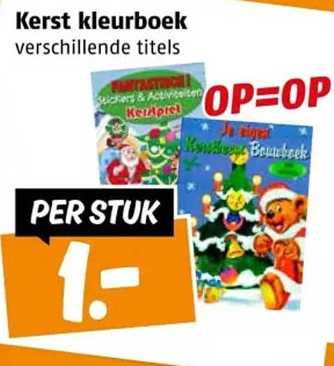 Kerst kleurboek verschillende titels