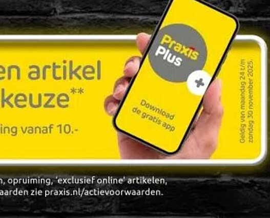 Kies 1 artikel naar keuze vanaf €10,-