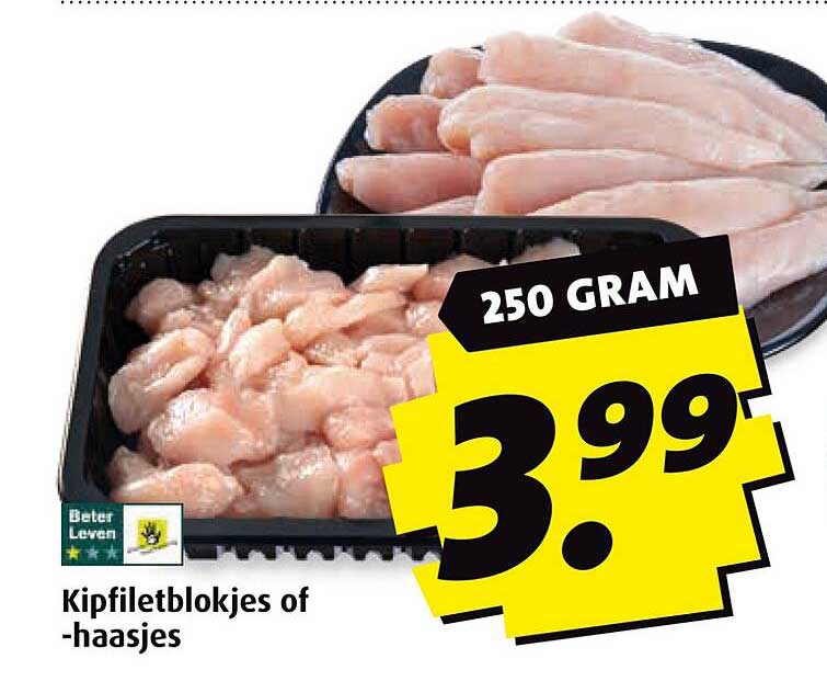 Kipfiletblokjes of -haasjes