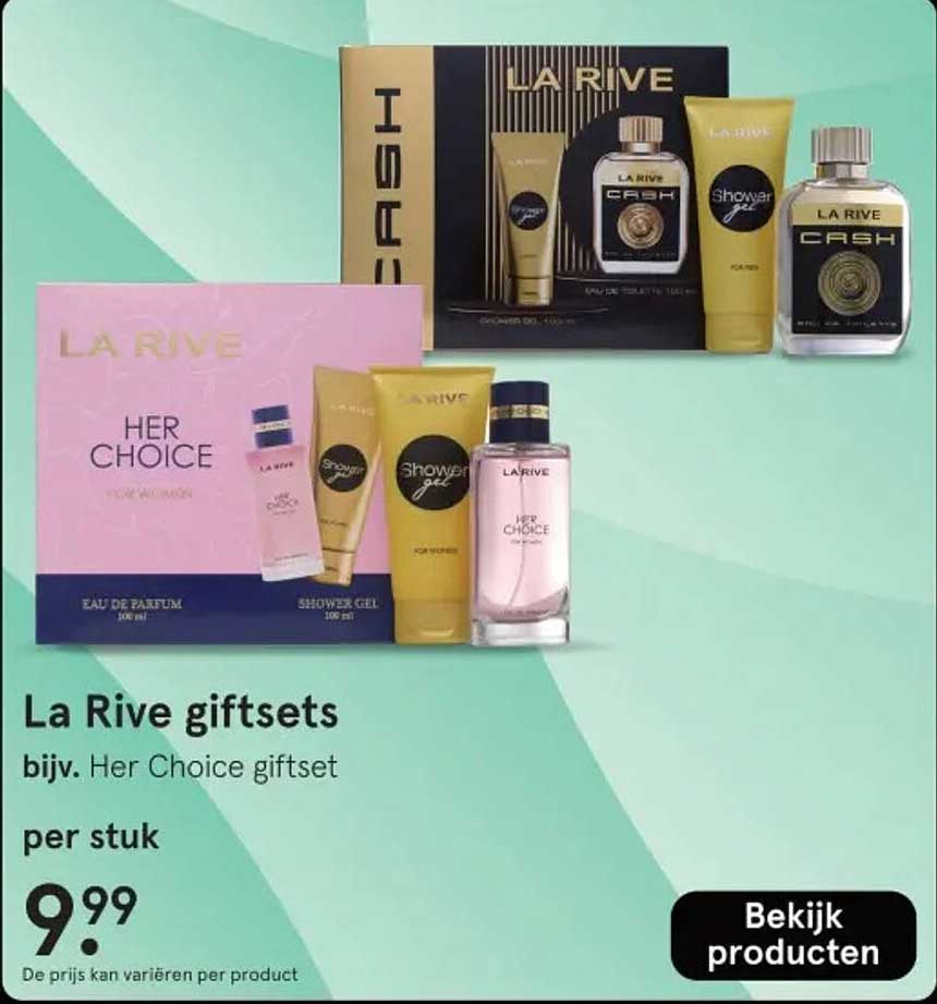 La Rive giftsets bijv. Her Choice giftset