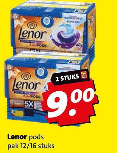 Lenor pods pak 12/16 stuks
