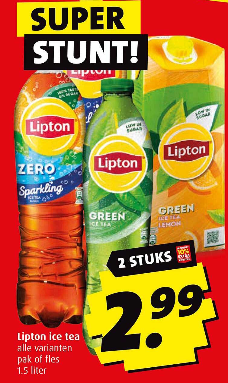 Lipton ice tea alle varianten pak of fles 1.5 liter
