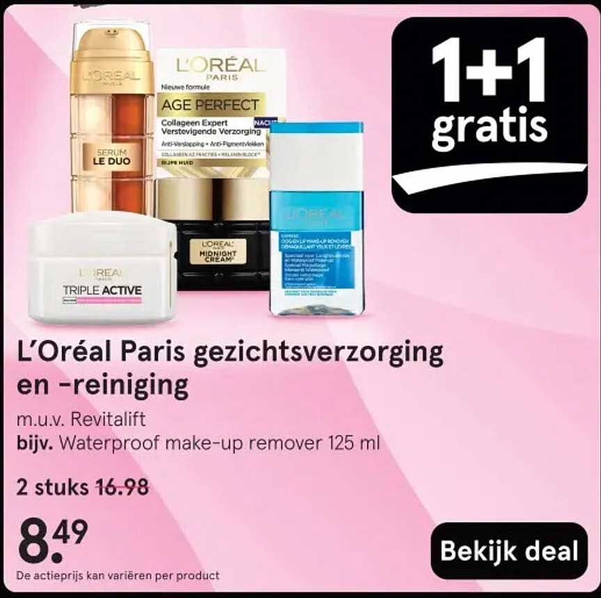 L’Oréal Paris gezichtsverzorging en -reiniging