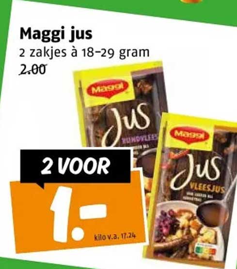 Maggi jus 2 zakjes à 18–29 gram