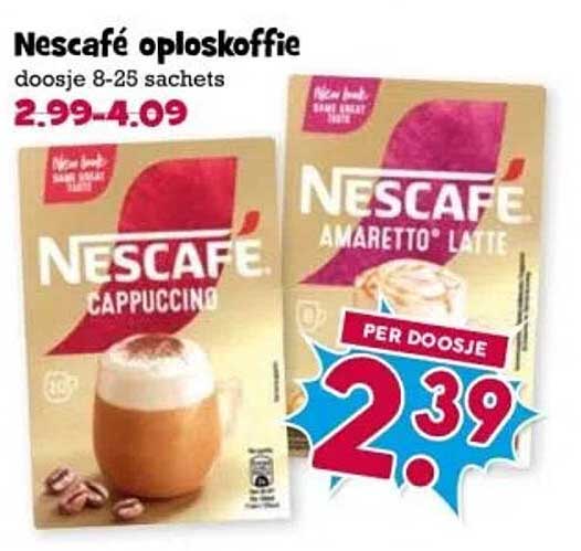 Nescafé oploskoffie doosje 8-25 sachets