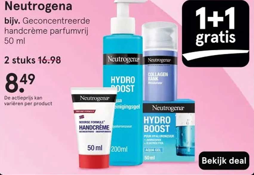 Neutrogena bijv. Geconcentreerde handcrème parfumvrij 50 ml