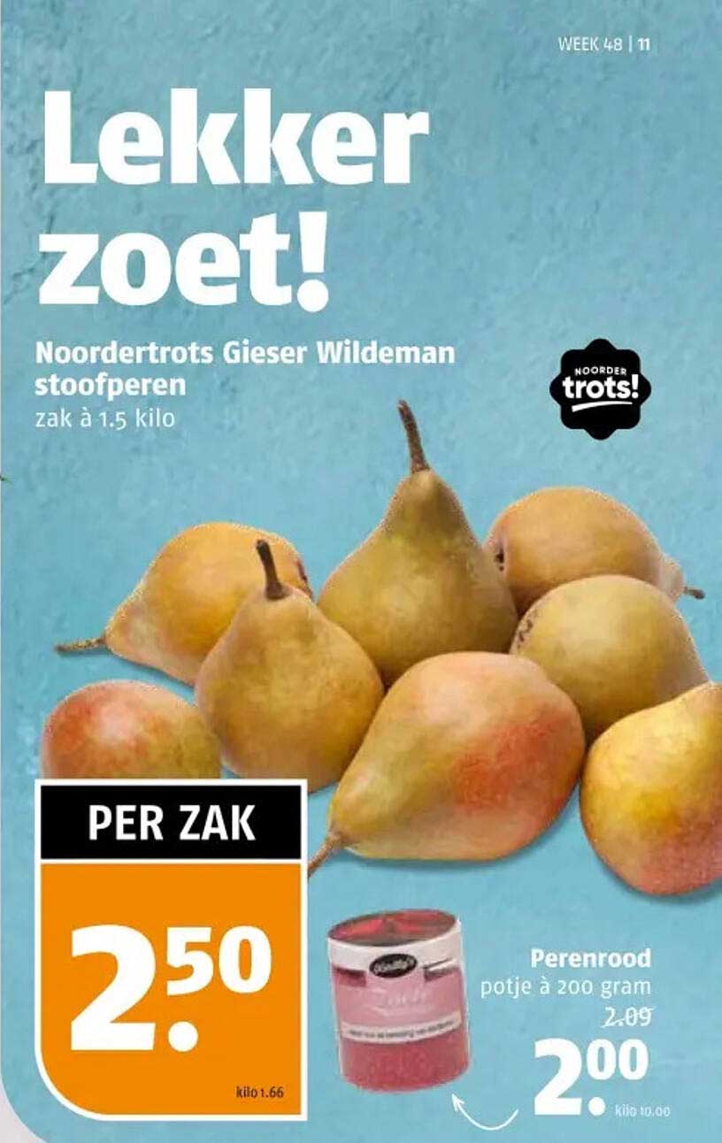 Noordertrots Gieser Wildeman stoofperen zak à 1,5 kilo