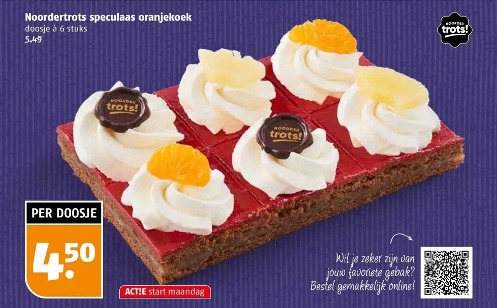 Noordertrots speculaas oranjekoek doosje à 6 stuks