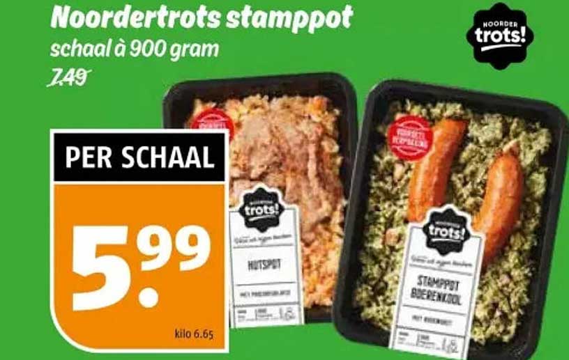 Noordertrots stamppot schaal à 900 gram