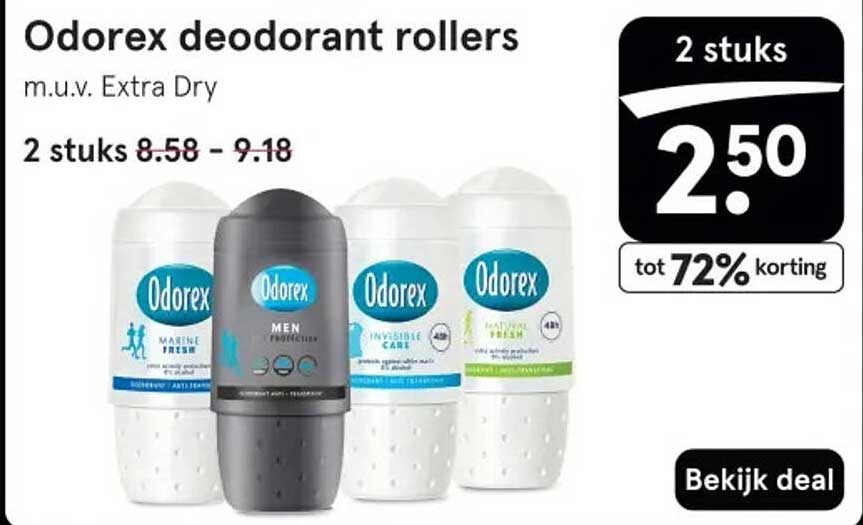 Odorex deodorant rollers m.u.v. Extra Dry