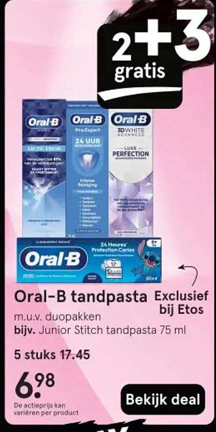 Oral-B tandpasta Exclusief bij Etos