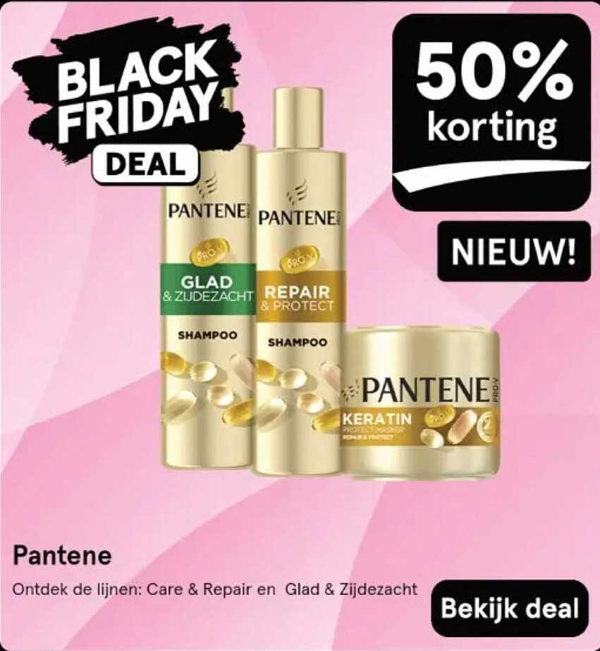 Pantene Black Friday Deal - 50% korting
