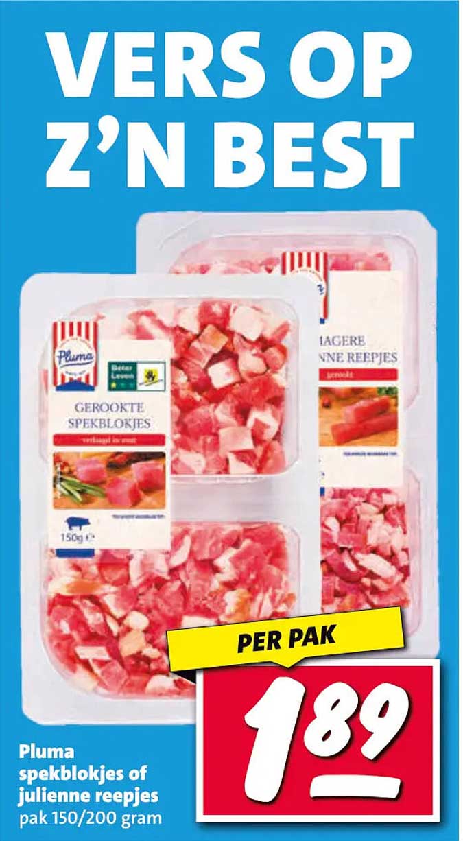 Pluma spekblokjes of julienne reepjes pak 150/200 gram