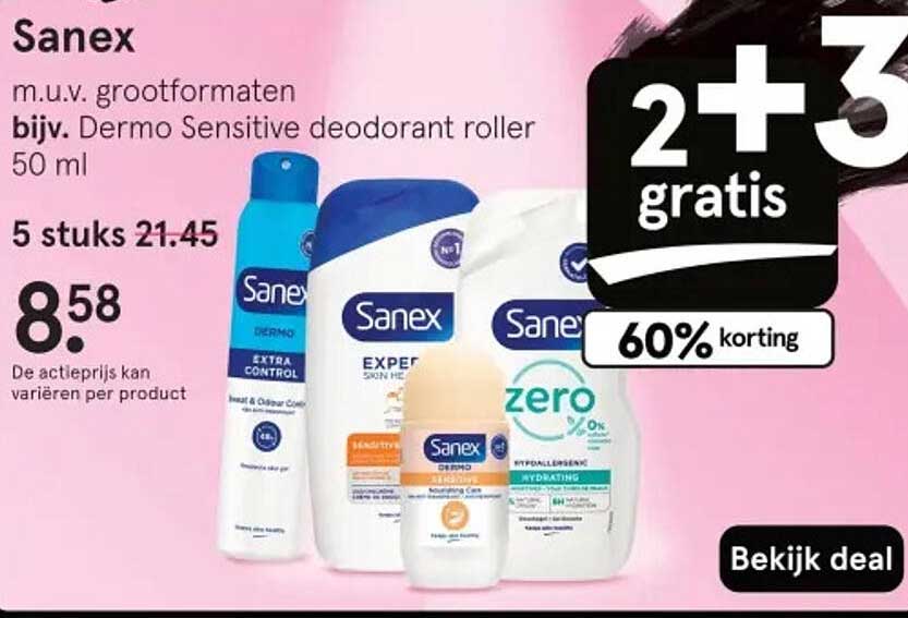 Sanex Dermo Sensitive deodorant roller 50 ml