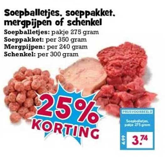 Soepballetjes, soeppakket, mergpijpen of schenkel