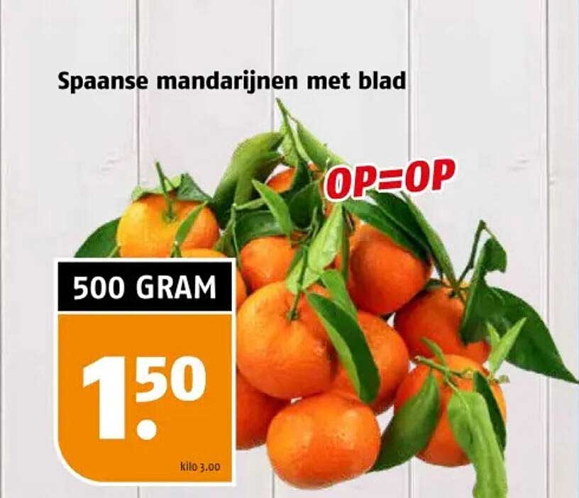 Spaanse mandarijnen met blad