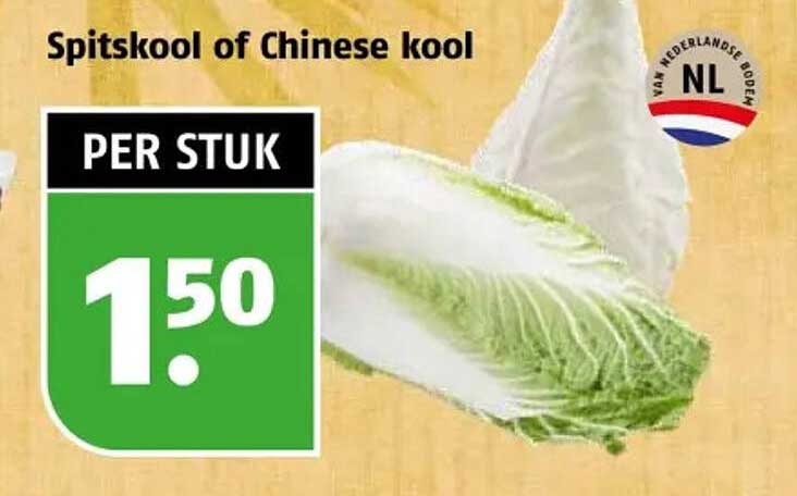 Spitskool of Chinese kool