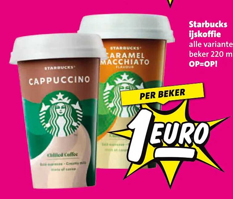 Starbucks ijskoffie alle varianten beker 220 ml OP=OP!