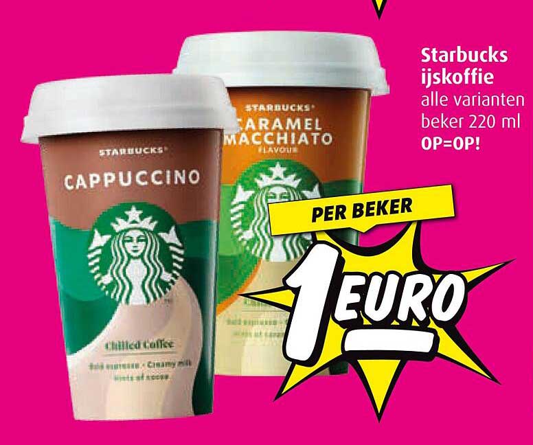 Starbucks ijskoffie alle varianten beker 220 ml OP=OP!