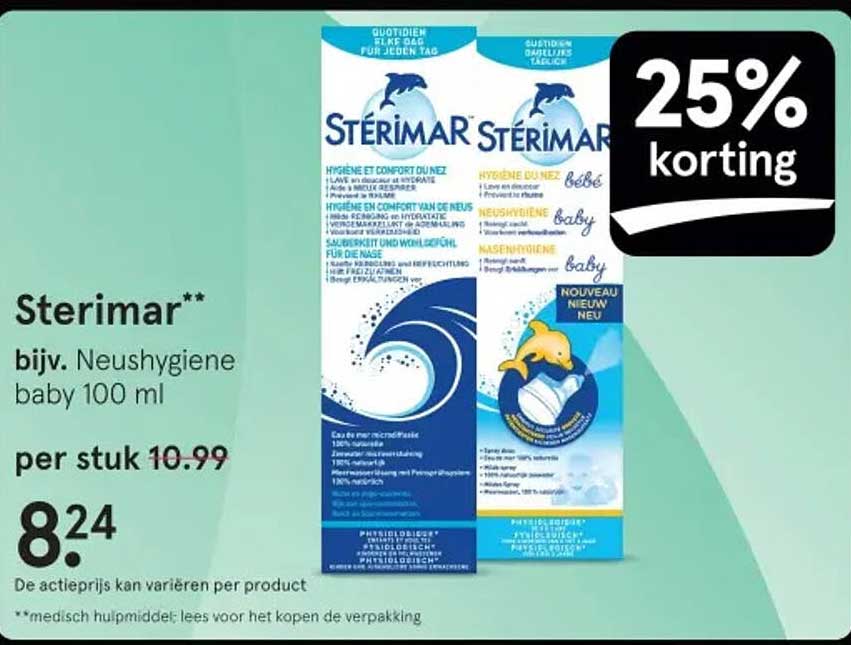 Sterimar** bijv. Neushygiene baby 100 ml