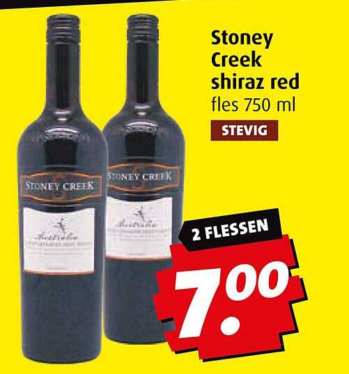 Stoney Creek shiraz red fles 750 ml